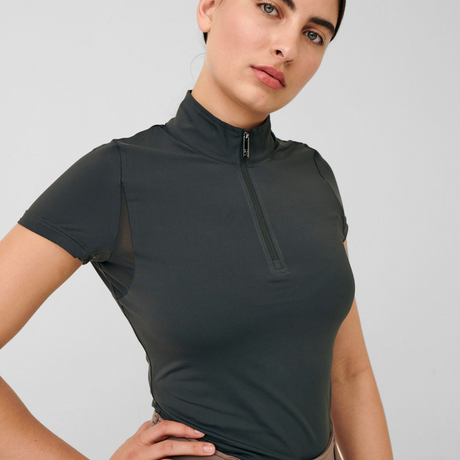 PS of Sweden Everly Short Sleeve Shirt #colour_dark-grey